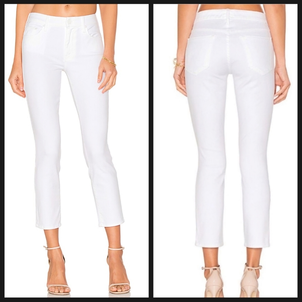 MOTHER The Looker Crop Glass Slipper Jeans